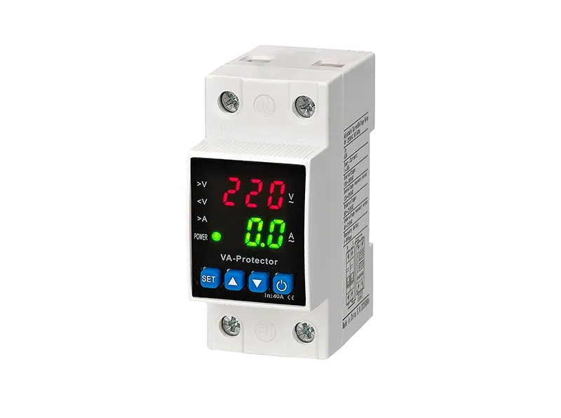 OBS7-5 two display white neutral Best selling  Digital voltage/current protector 1P+N