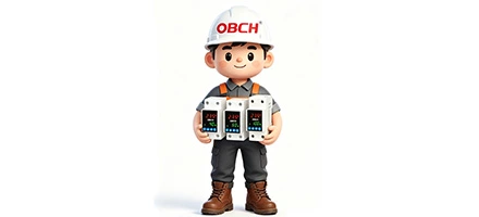 /OBCH cartoon engineer with over under voltage overcurrent protector