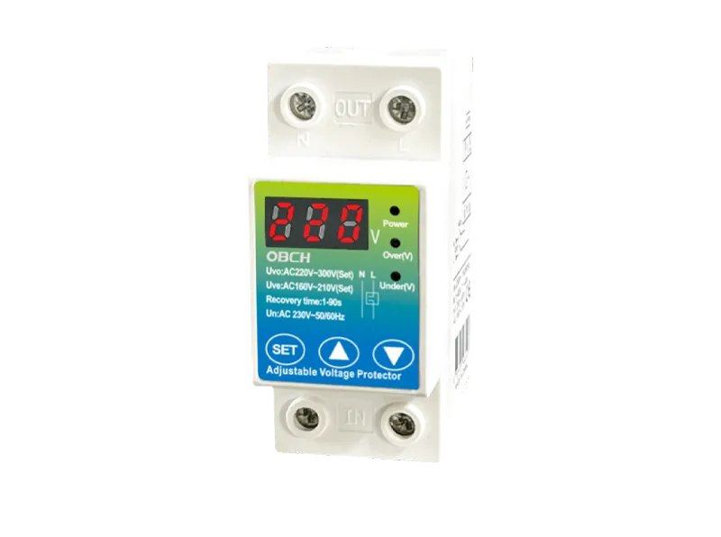 OBS5-V/1P+N Adjustable Digital voltage protector